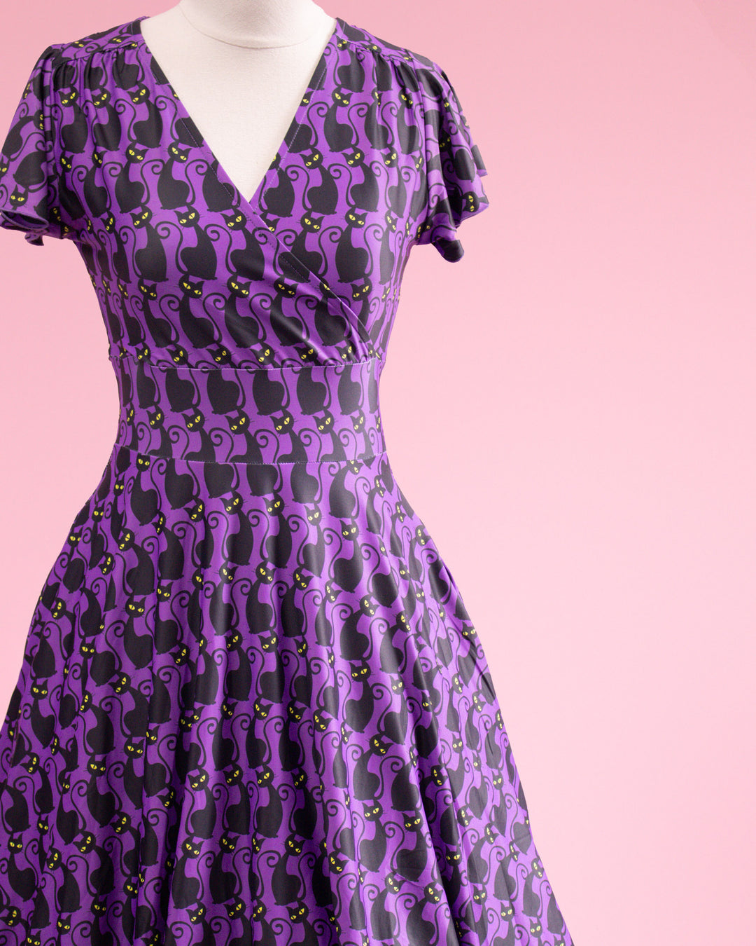 Mimi Swing Dress - Mystic Meow