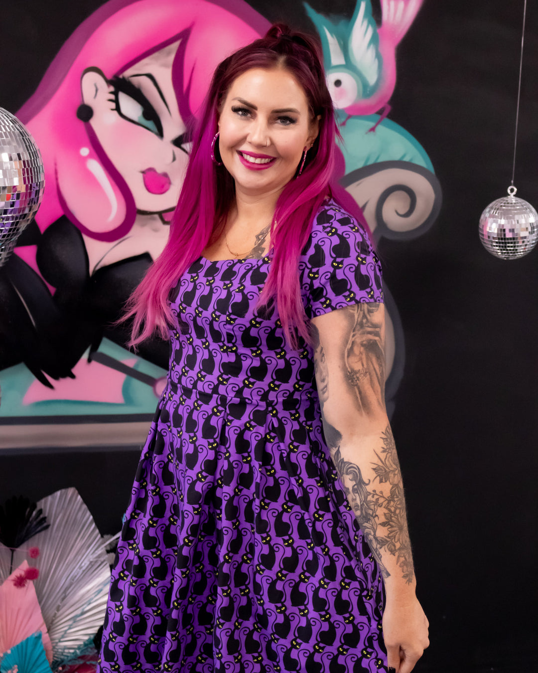 Pixie Sweetheart Dress - Mystic Meow