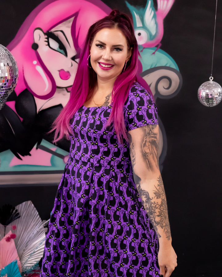Pixie Sweetheart Dress - Mystic Meow