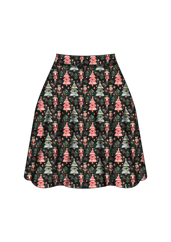 Nellie Skater Skirt - Christmas Nutcracker - Preorder for dispatch 28th of October