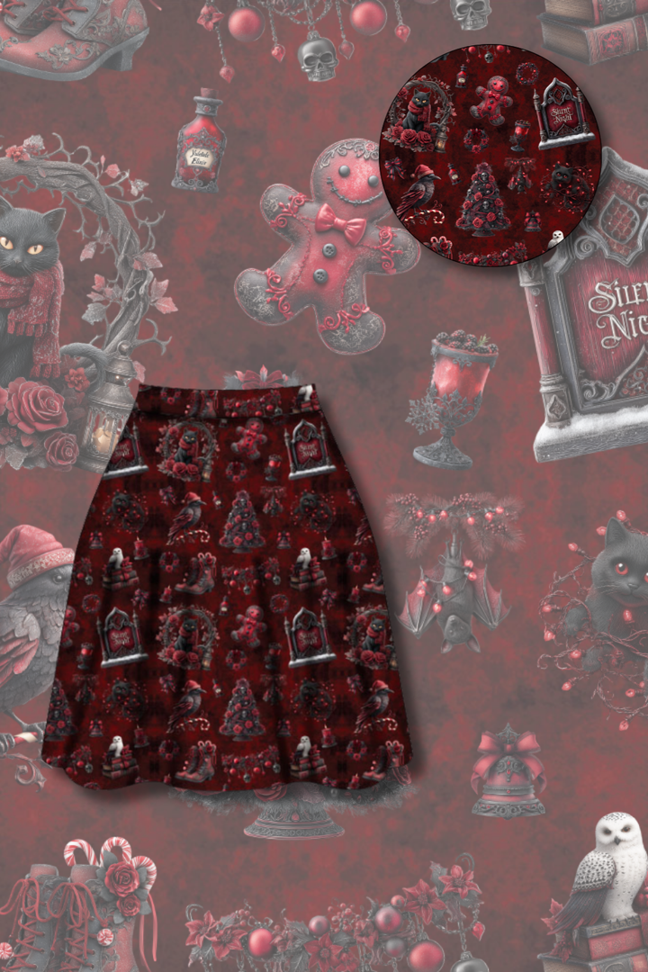 PREORDER  - Nellie Skater Skirt -  Not So Silent Night - Estimated dispatch date 5th of November