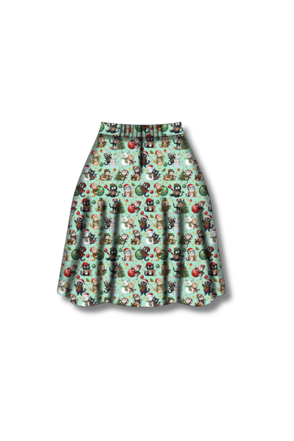 PREORDER  - Nellie Skater Skirt -  Festive Felines - Estimated dispatch date 5th of November