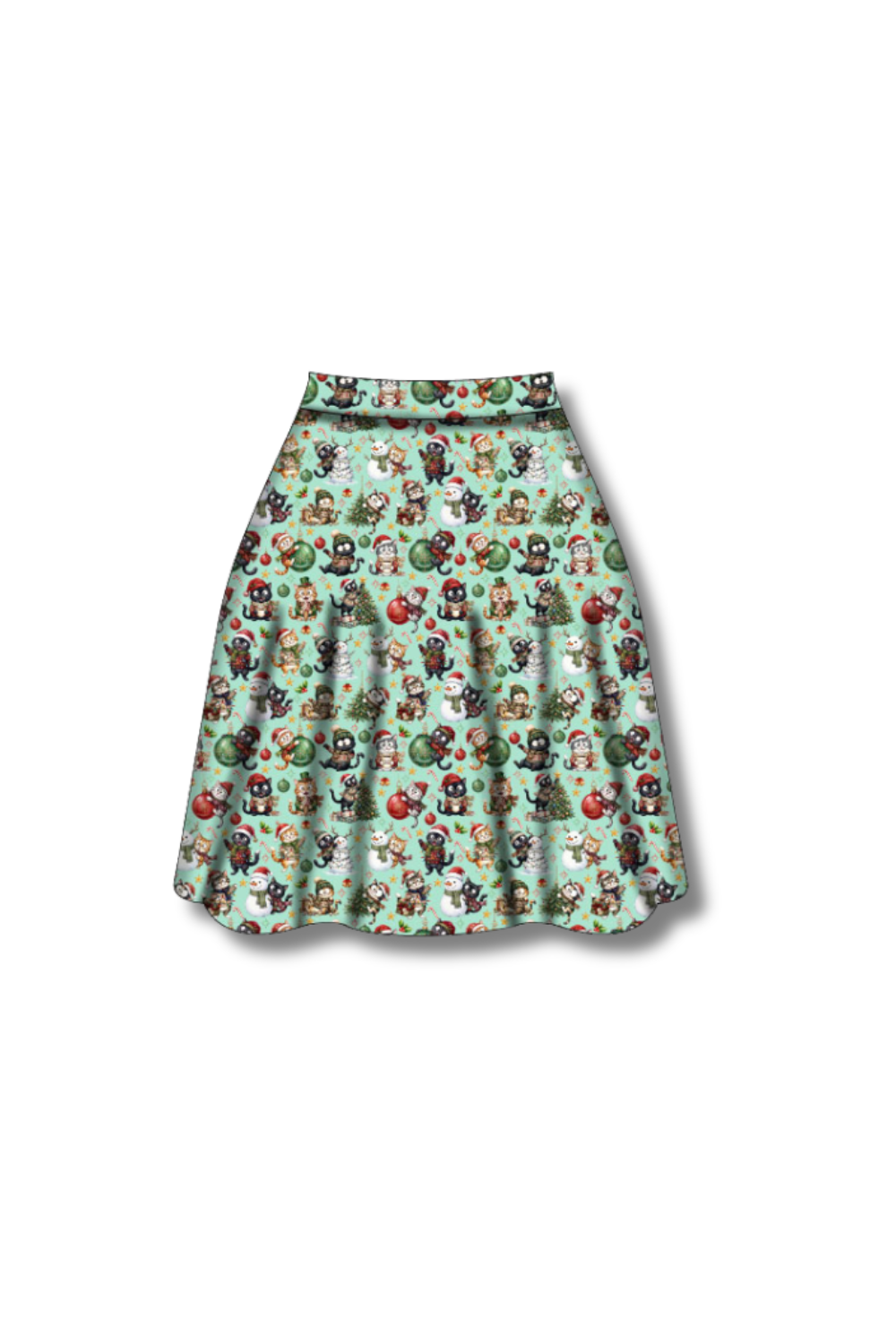 PREORDER  - Nellie Skater Skirt -  Festive Felines - Estimated dispatch date 5th of November