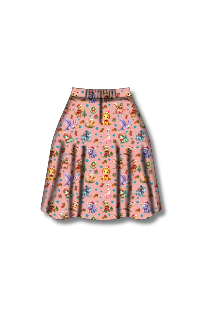 PREORDER  - Nellie Skater Skirt -  Jurassic Jingles - Estimated dispatch date 5th of November