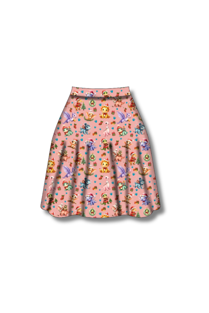 PREORDER  - Nellie Skater Skirt -  Jurassic Jingles - Estimated dispatch date 5th of November