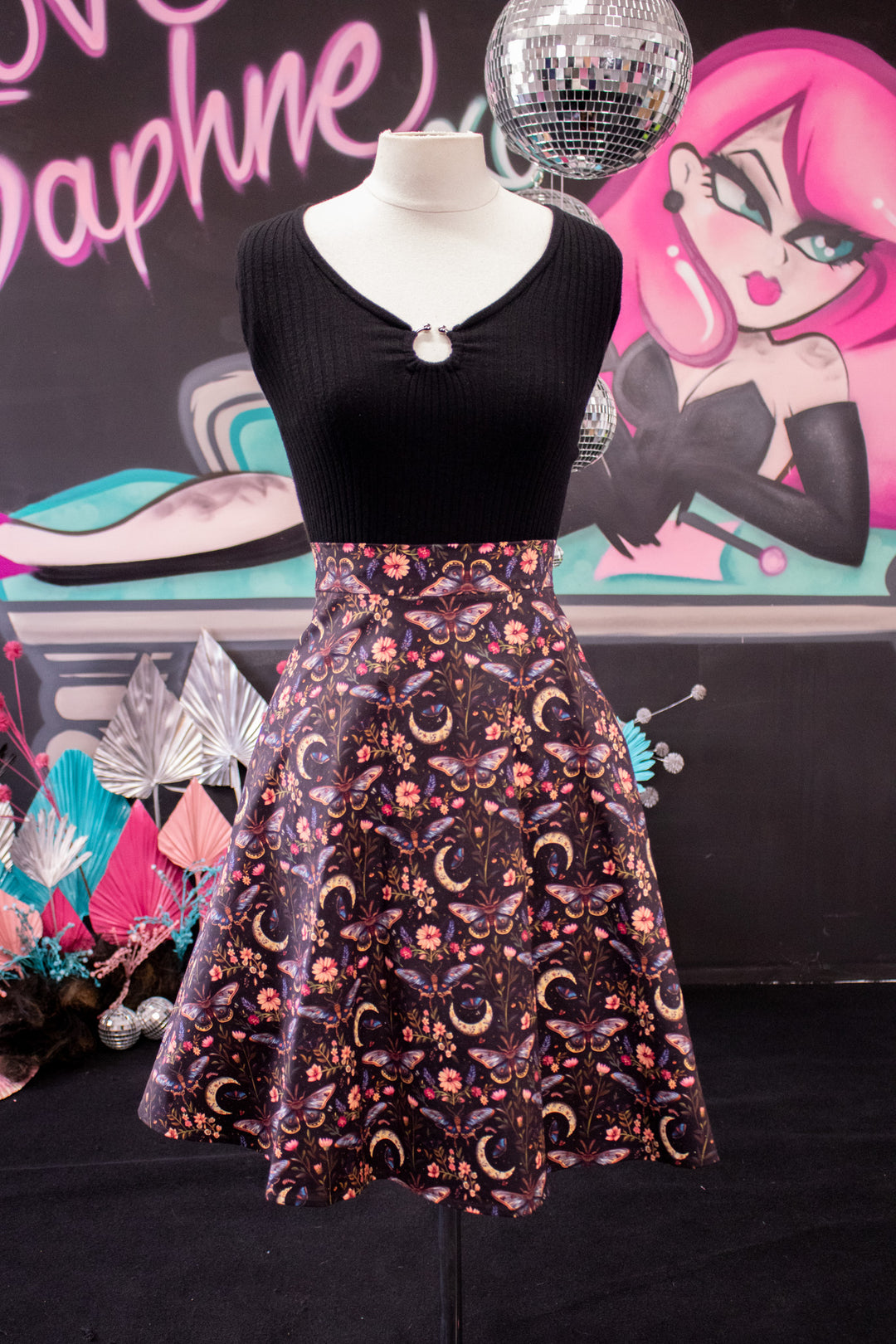 Nellie Skater Skirt - Moonlight Bloom