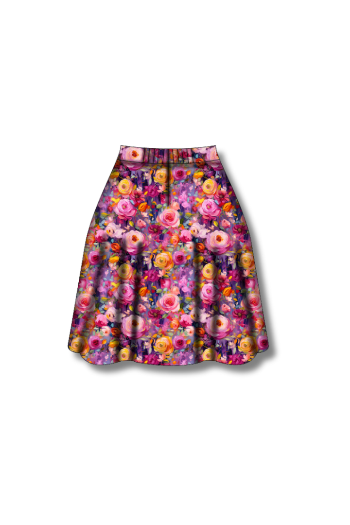 PREORDER  - Nellie Skater Skirt -  Painted in Bloom - Estimated dispatch date 27th of October