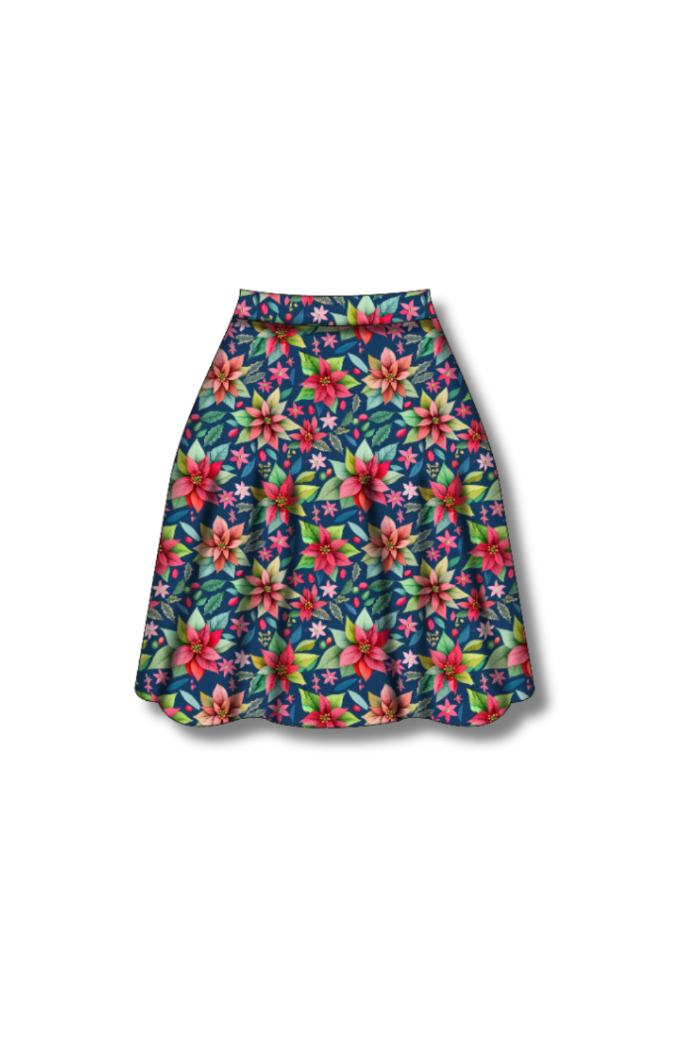 PREORDER  - Nellie Skater Skirt -  Poinsettia Party - Estimated dispatch date 5th of November