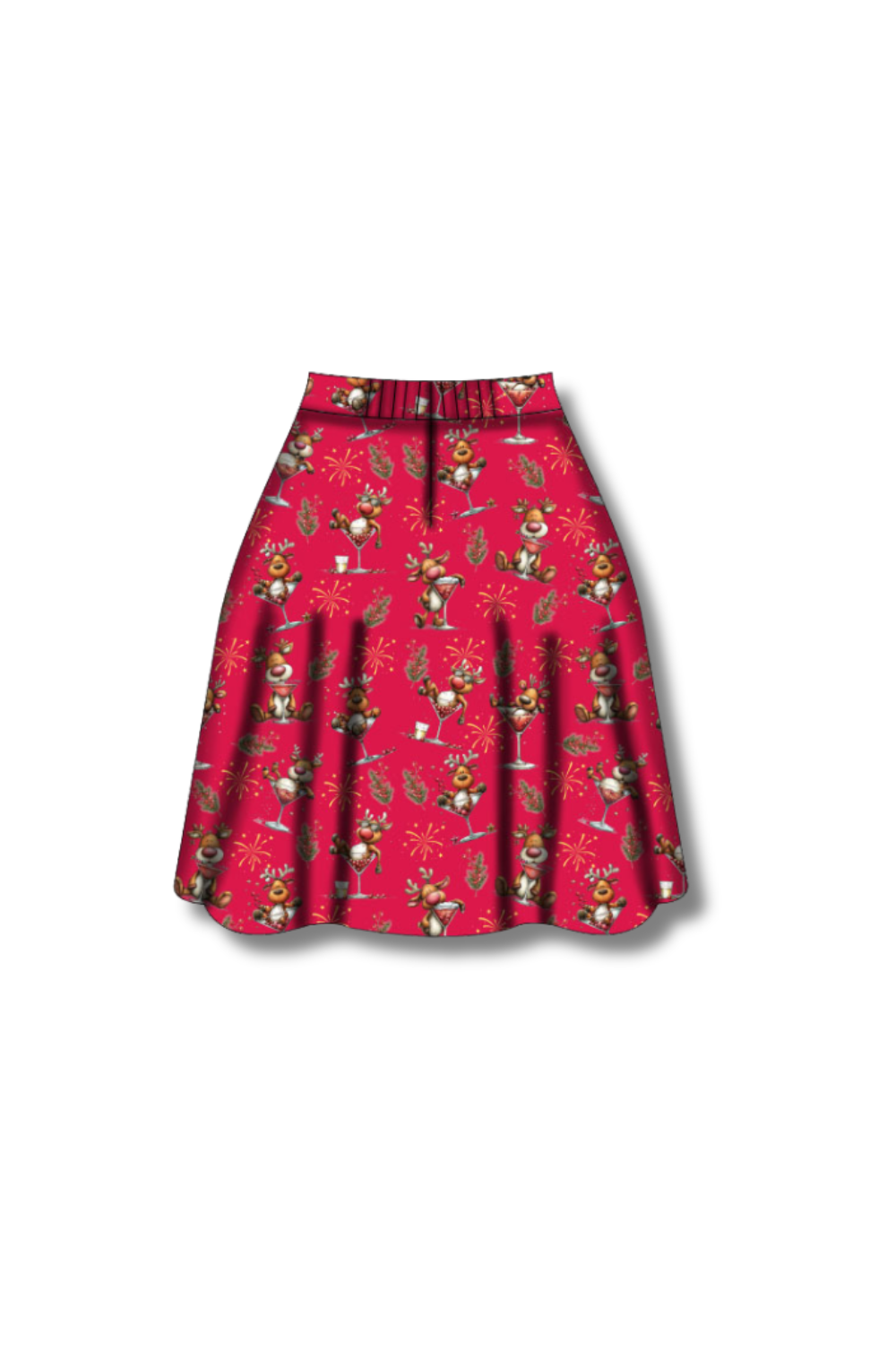 PREORDER  - Nellie Skater Skirt -  Rudolph After Hours - Estimated dispatch date 5th of November