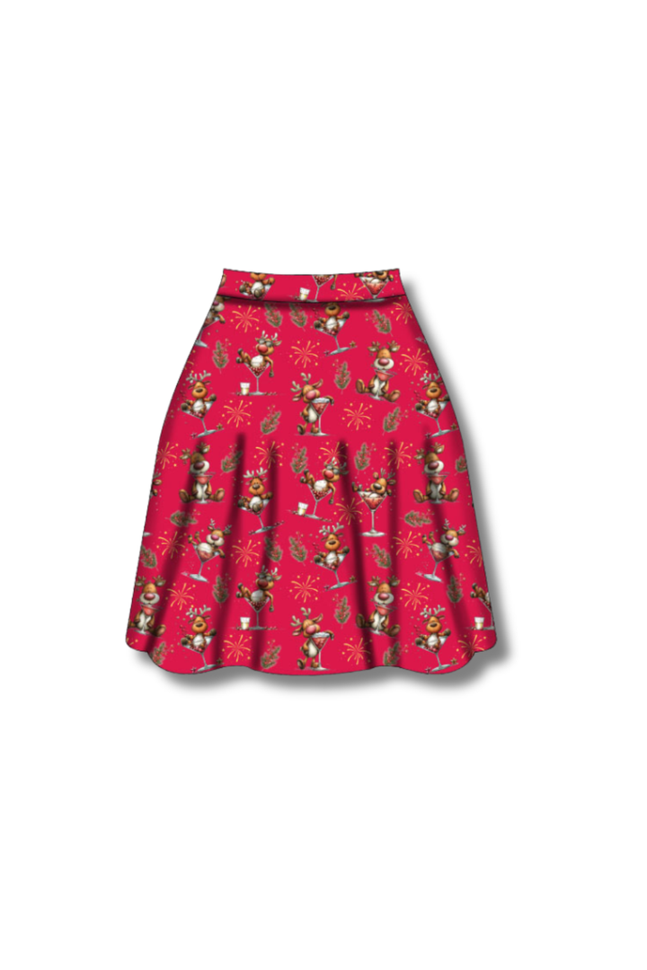PREORDER  - Nellie Skater Skirt -  Rudolph After Hours - Estimated dispatch date 5th of November