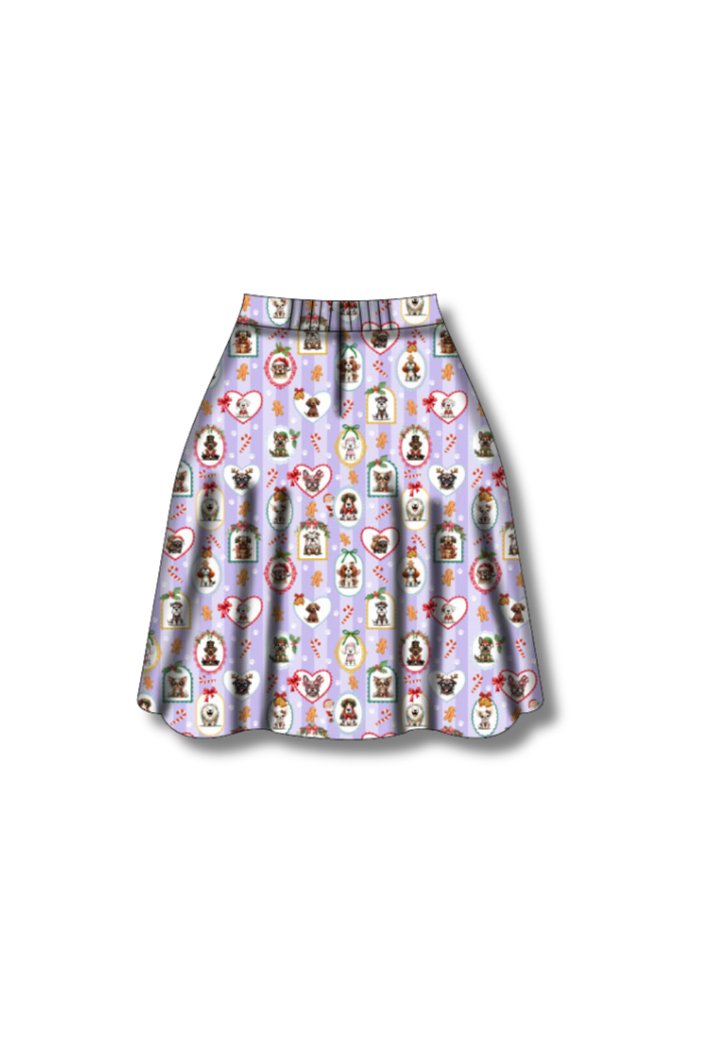PREORDER  - Nellie Skater Skirt -  Santa Pawtraits - Estimated dispatch date 5th of November