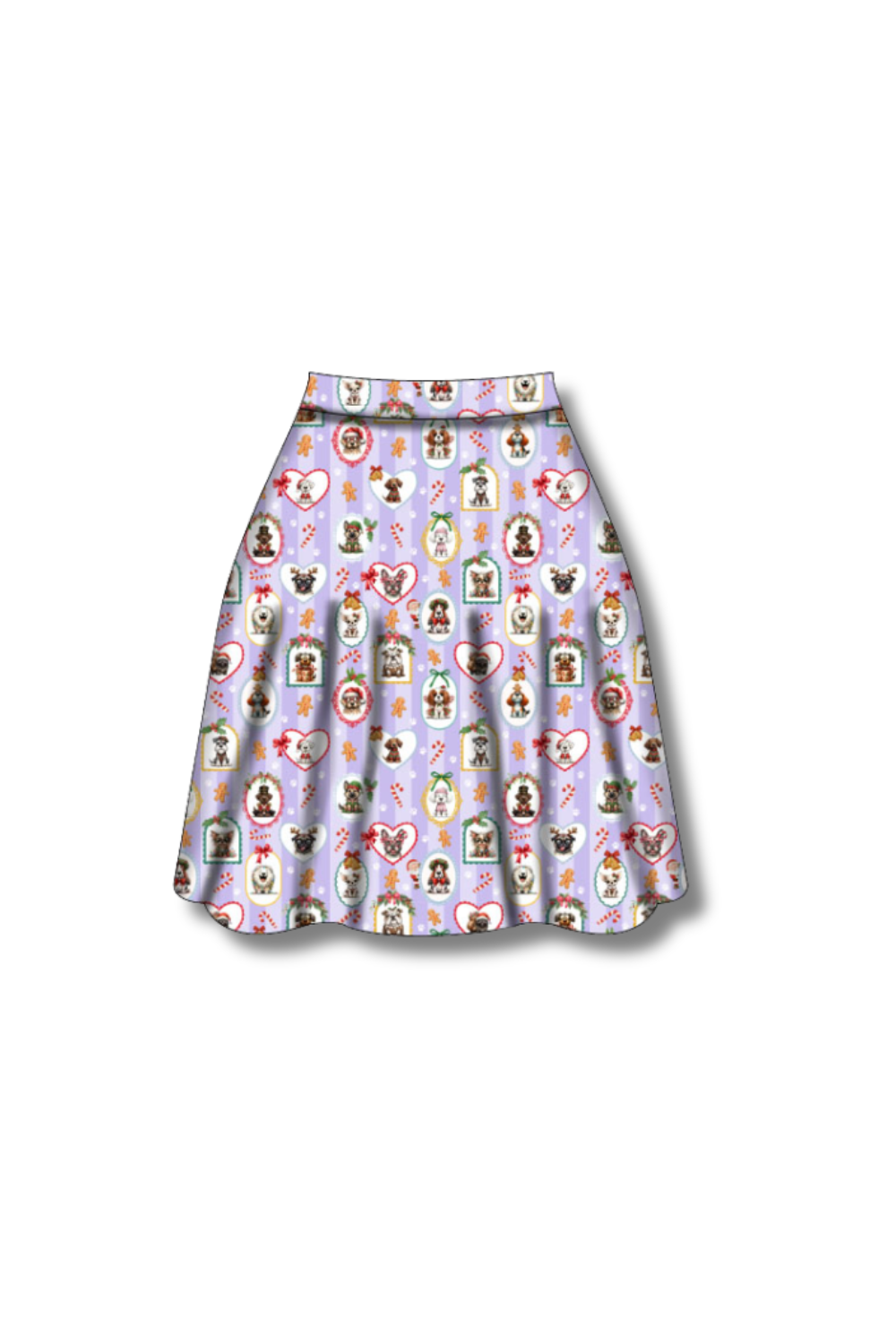 PREORDER  - Nellie Skater Skirt -  Santa Pawtraits - Estimated dispatch date 5th of November
