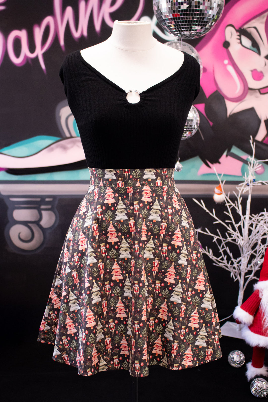 INSTOCK - Nellie Skater Skirt - Christmas Nutcracker