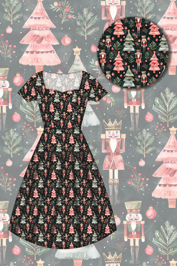 Pixie Sweetheart Dress - Christmas Nutcracker - Preorder for dispatch 28th of October
