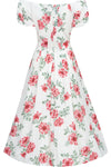 Lily Swing Dress in Red Floral Print