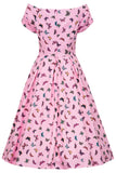 Lily Swing Dress in Pink Butterflies