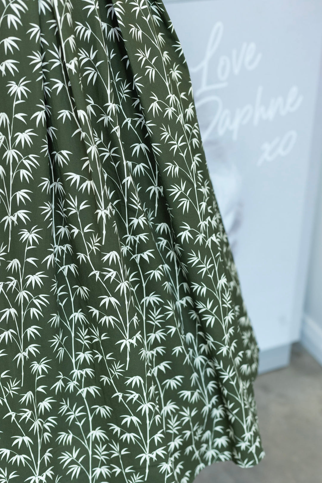 PRE-ORDER - Ophelia Green Bamboo Dress - Expected dispatch 7th of July