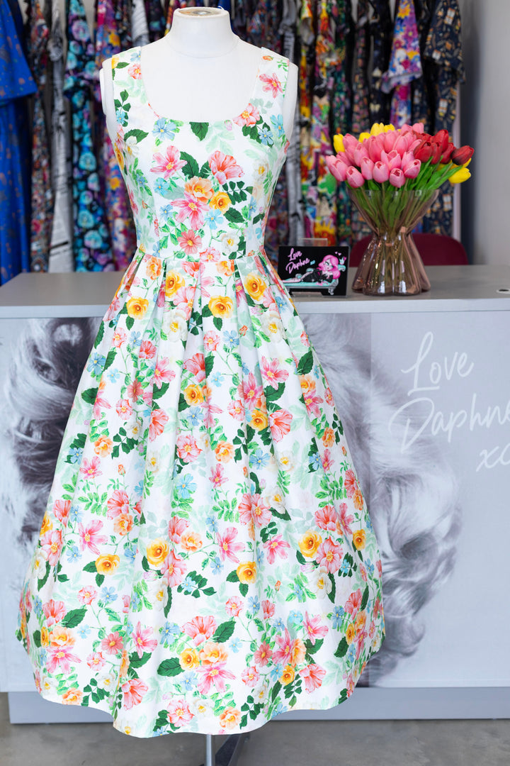 PRE-ORDER - Ophelia Ivory Vintage Garden Dress - Expected dispatch 7th of July
