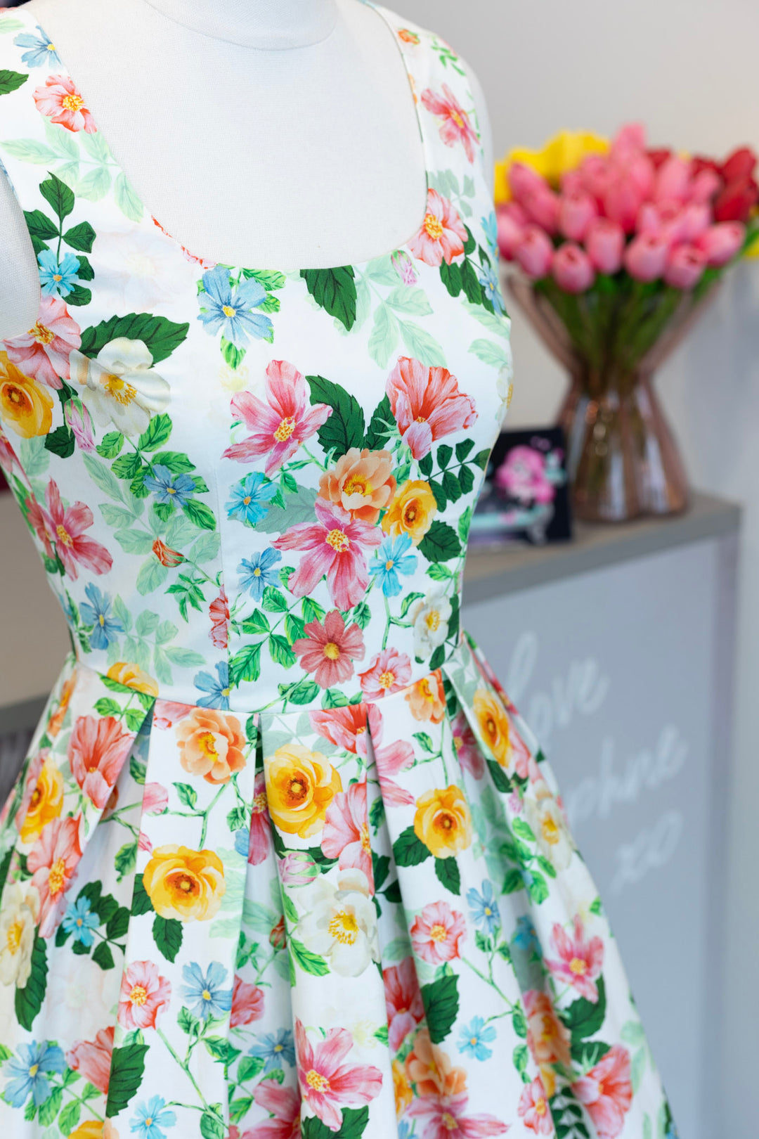 PRE-ORDER - Ophelia Ivory Vintage Garden Dress - Expected dispatch 7th of July