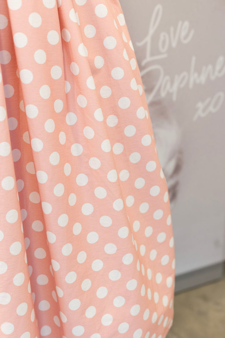 PRE-ORDER - Ophelia Light Pink Polka Dress - Expected dispatch 7th of July