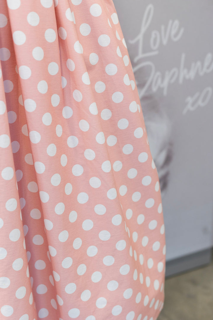 PRE-ORDER - Ophelia Light Pink Polka Dress - Expected dispatch 7th of July