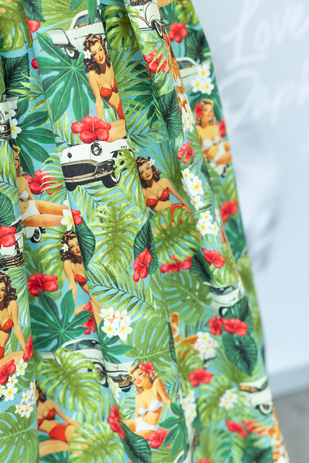 PRE-ORDER - Ophelia Pin Up Tropical Dress - Expected dispatch 7th of July