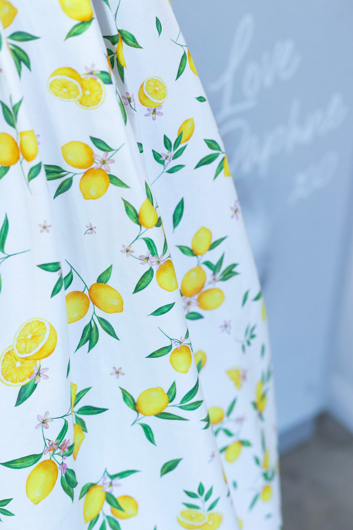 Ophelia White Lemon Dress