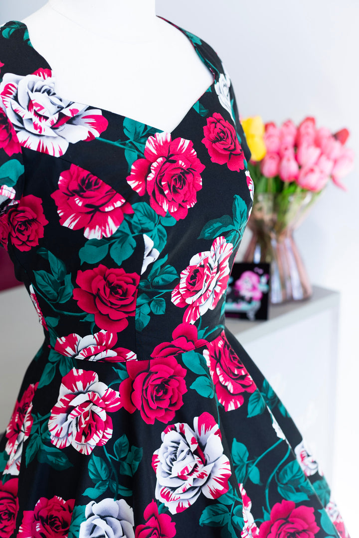 PREORDER - Paint Me Roses Dress - Estimated dispatch date 12th of August