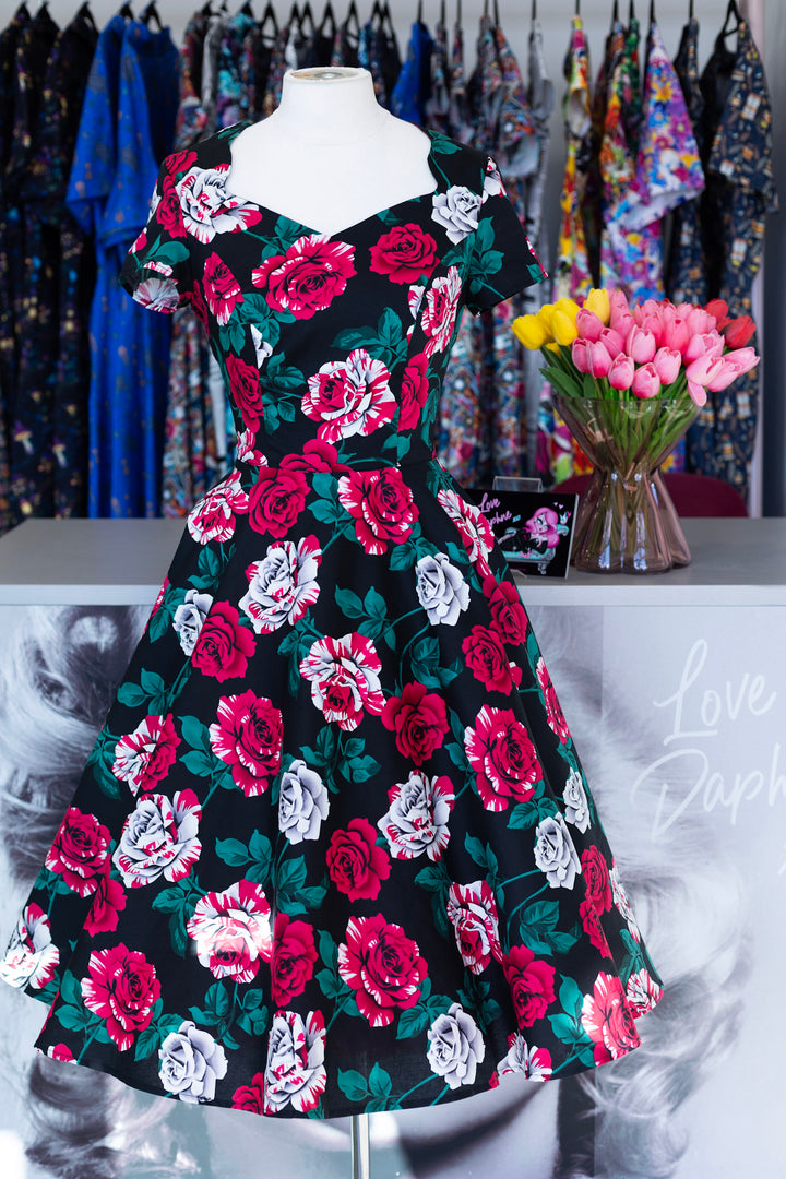 PREORDER - Paint Me Roses Dress - Estimated dispatch date 12th of August
