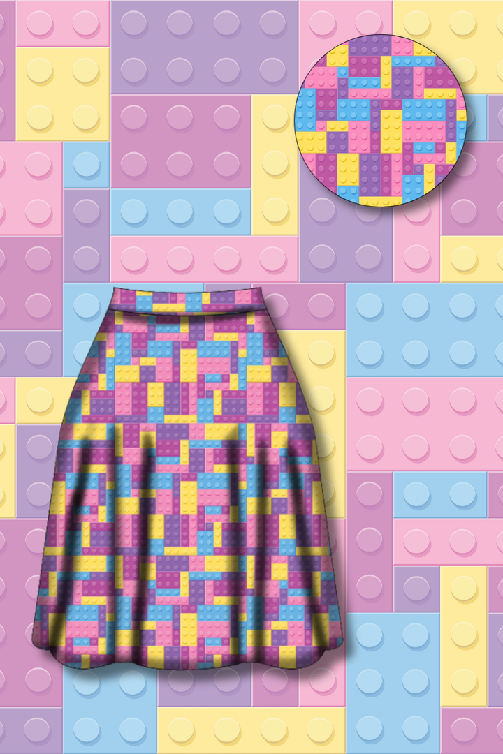 PREORDER - Iris Swing Skirt - Building Joy Pastel - Estimated dispatch date 7th of October