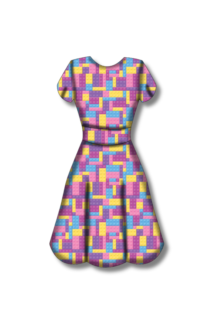 PREORDER - Maeve Swing Dress - Building Joy Pastel - Estimated dispatch date 7th of October