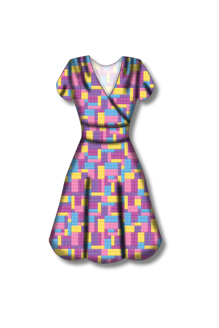 PREORDER - Maeve Swing Dress - Building Joy Pastel - Estimated dispatch date 7th of October