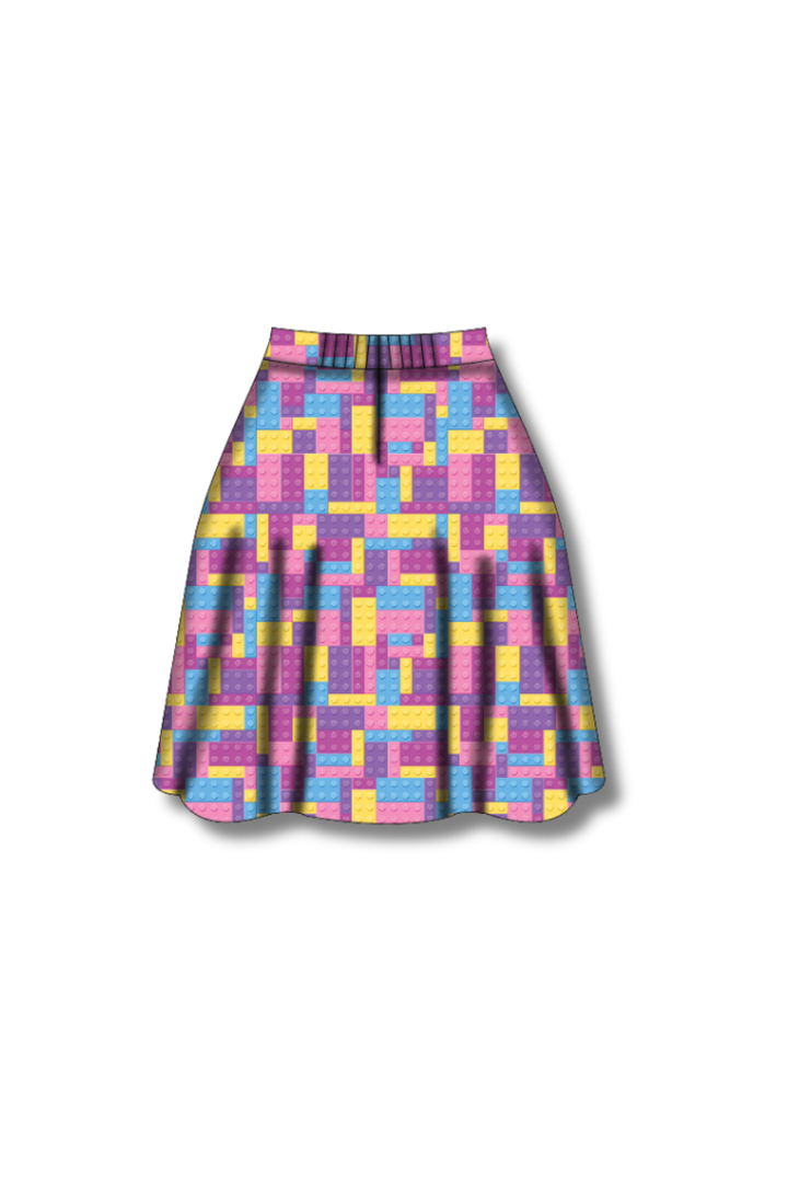 PREORDER  - Nellie Skater Skirt -  Building Joy Pastel - Estimated dispatch date 7th of October