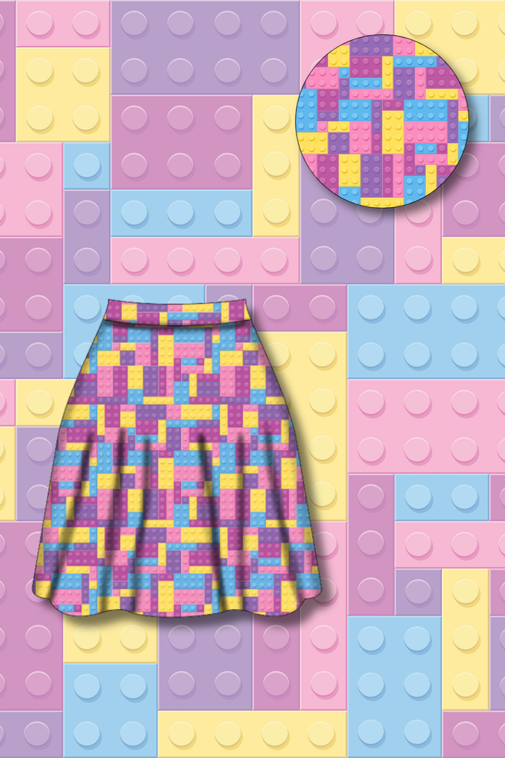 PREORDER  - Nellie Skater Skirt -  Building Joy Pastel - Estimated dispatch date 7th of October