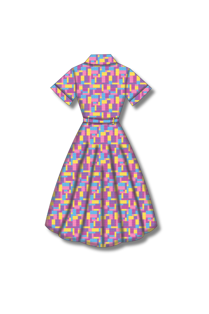 PREORDER - Peggy Swing Dress - Building Joy Pastel - Estimated dispatch date 7th of October