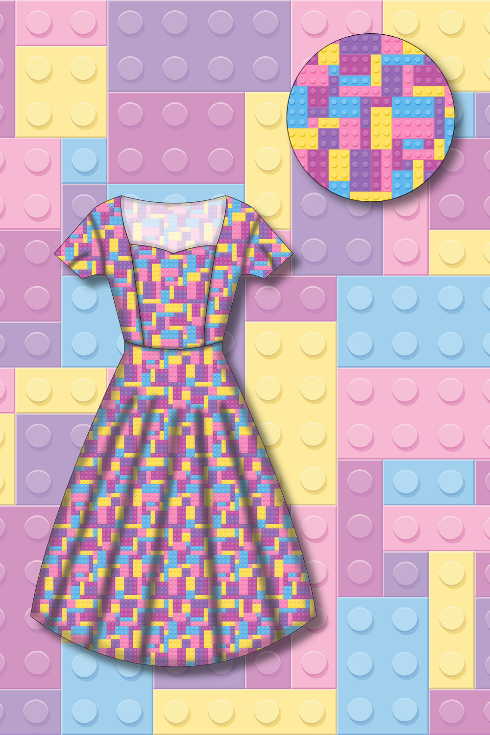 PREORDER - Pixie Sweetheart Dress - Building Joy Pastel - Estimated dispatch date 7th of October