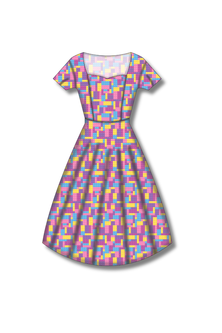 PREORDER - Pixie Sweetheart Dress - Building Joy Pastel - Estimated dispatch date 7th of October