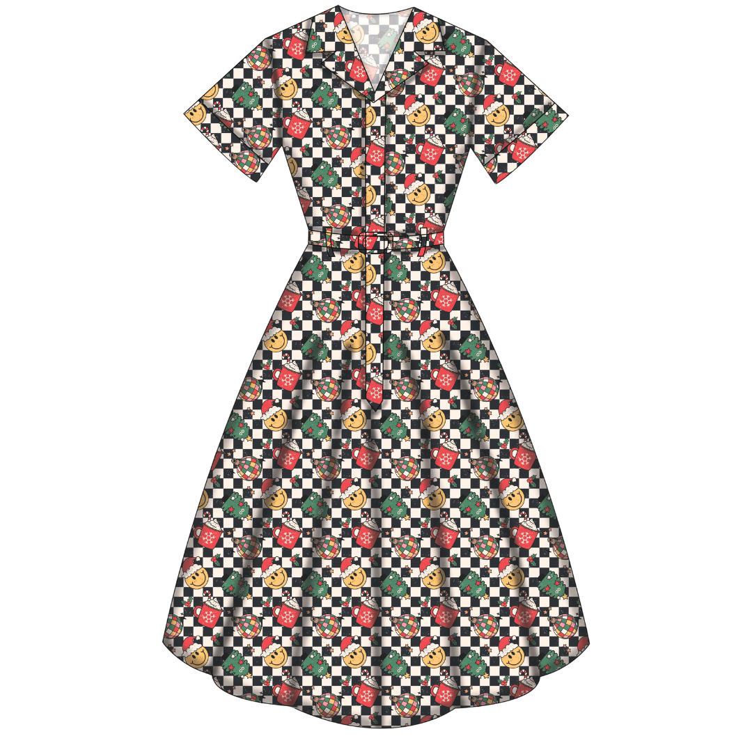 Peggy Swing Dress - Retro Christmas - Preorder for dispatch 28th of October