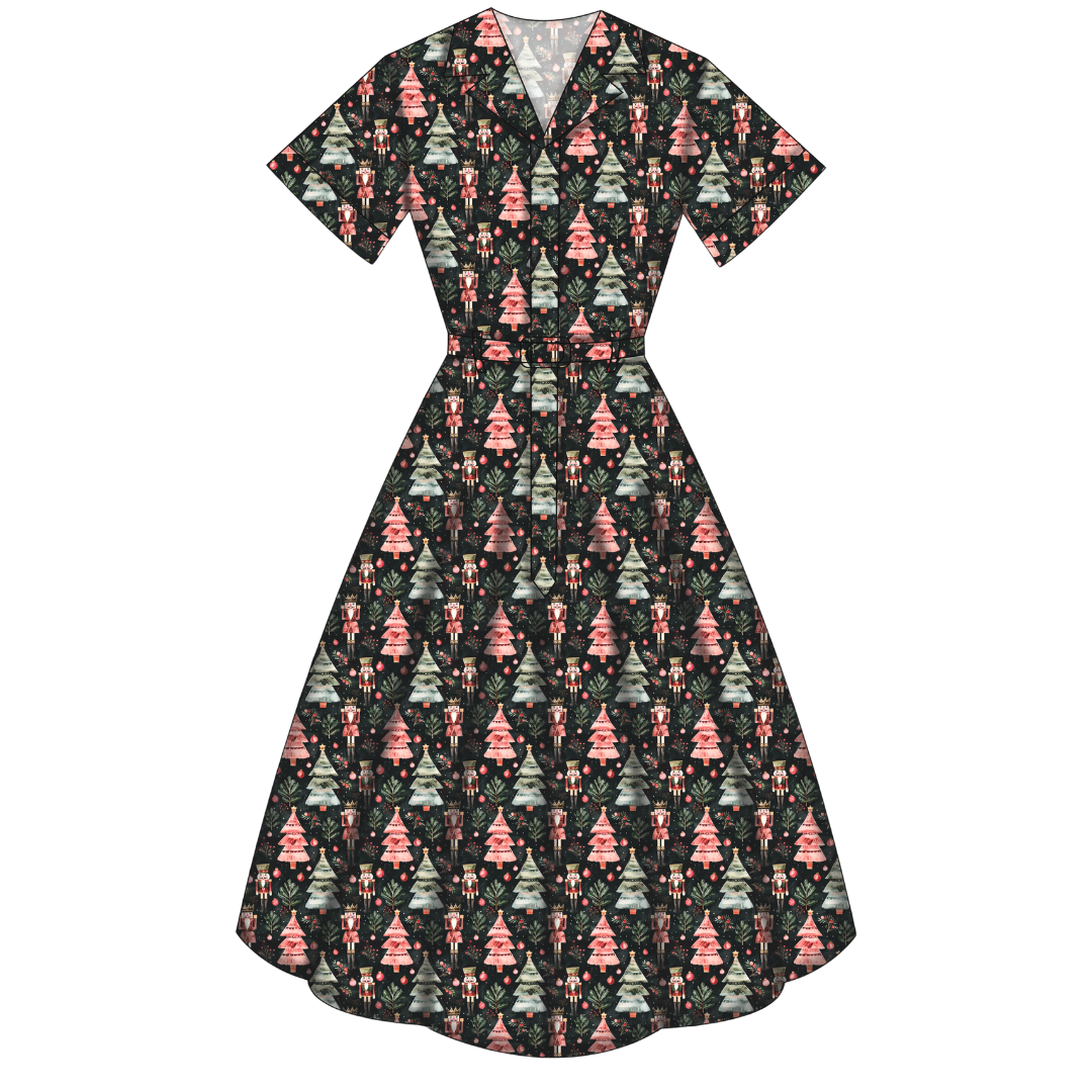 Peggy Swing Dress - Christmas Nutcracker - Preorder for dispatch 28th of October