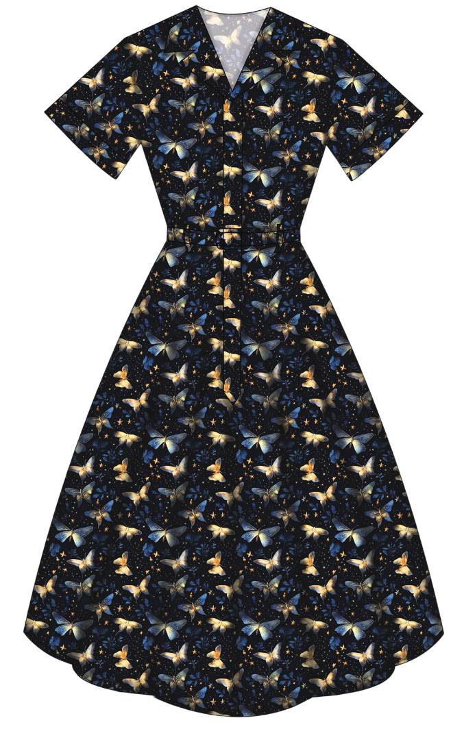 Peggy Swing Dress - Twilight Flutter - Preorder for dispatch 9th September