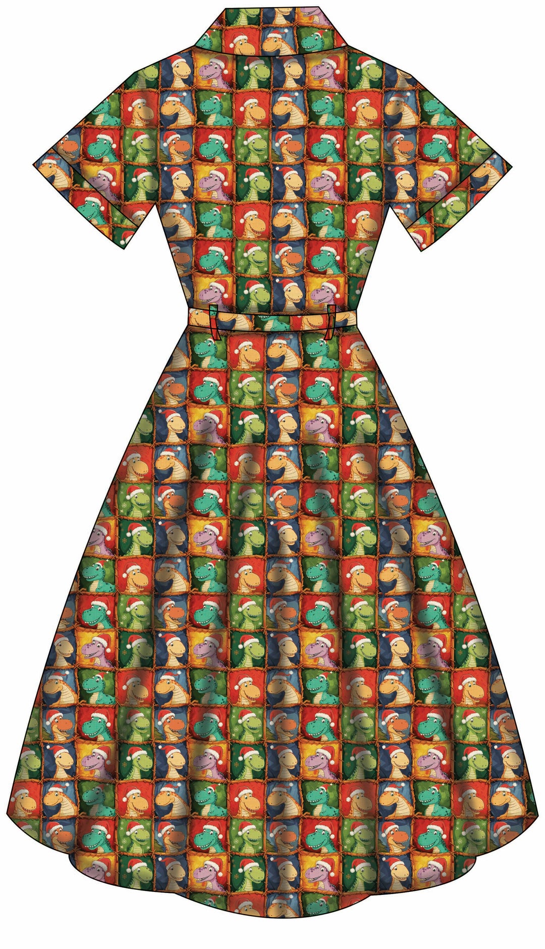Peggy Swing Dress - Dino's First Christmas - Preorder for dispatch 28th of October