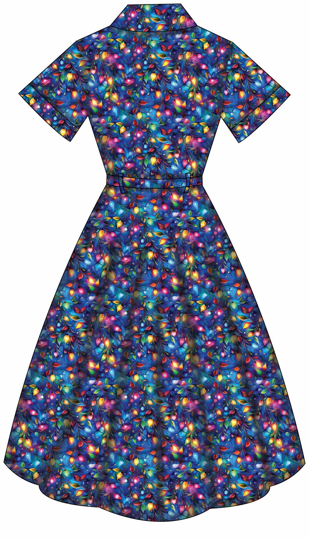 Peggy Swing Dress - Christmas Lights - Preorder for dispatch 28th of October