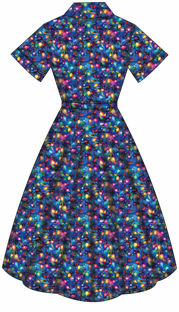 Peggy Swing Dress - Christmas Lights - Preorder for dispatch 28th of October
