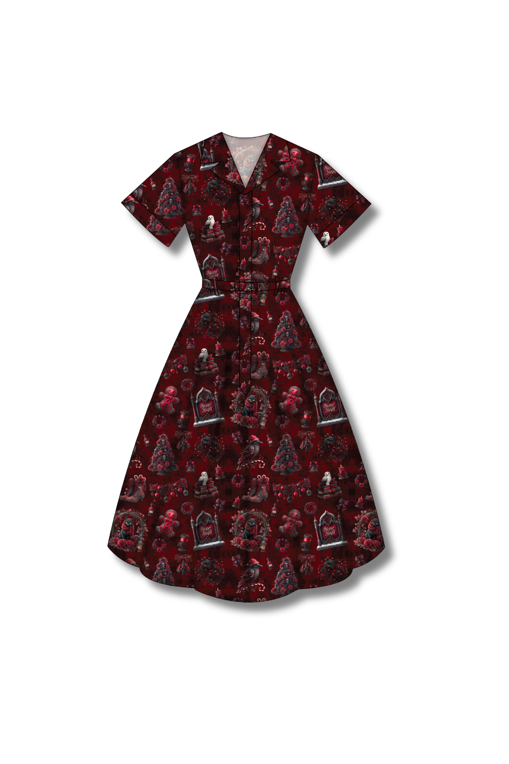 PREORDER - Peggy Swing Dress - Not So Silent Night - Estimated dispatch date 5th of November