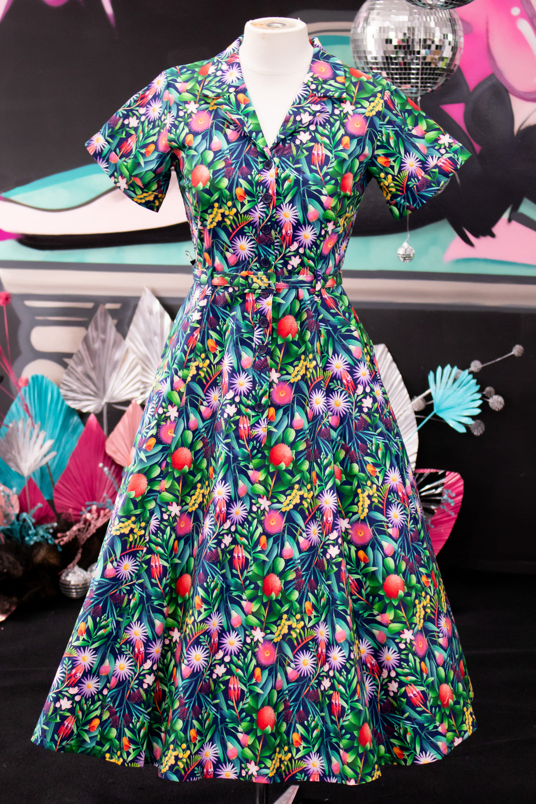 Peggy Swing Dress in The Native Nancy Print