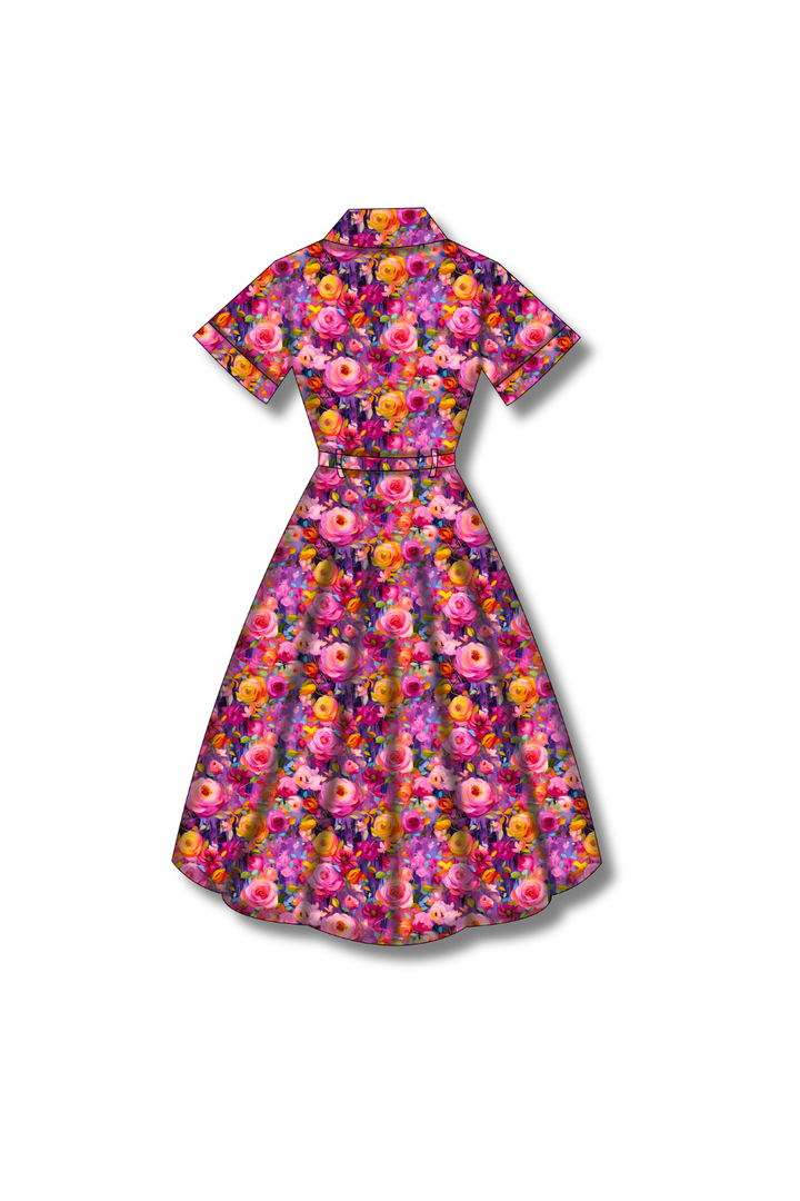 PREORDER - Peggy Swing Dress - Painted in Bloom - Estimated dispatch date 27th of October