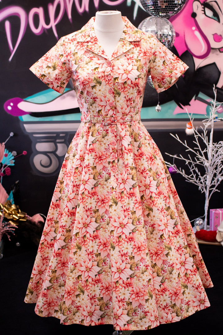 INSTOCK - Peggy Swing Dress - Pink Poinsettia