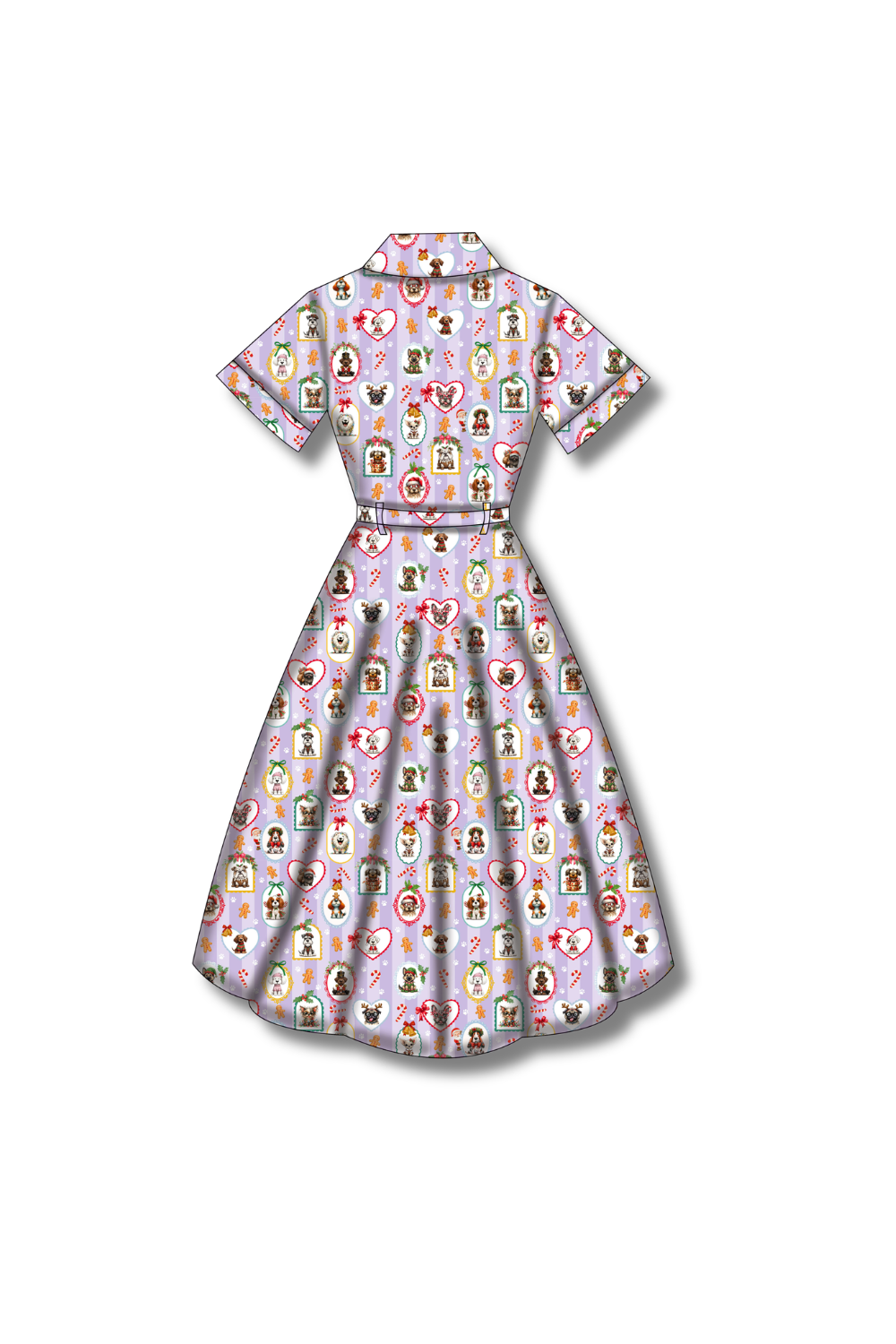 PREORDER - Peggy Swing Dress - Santa Pawtraits - Estimated dispatch date 5th of November