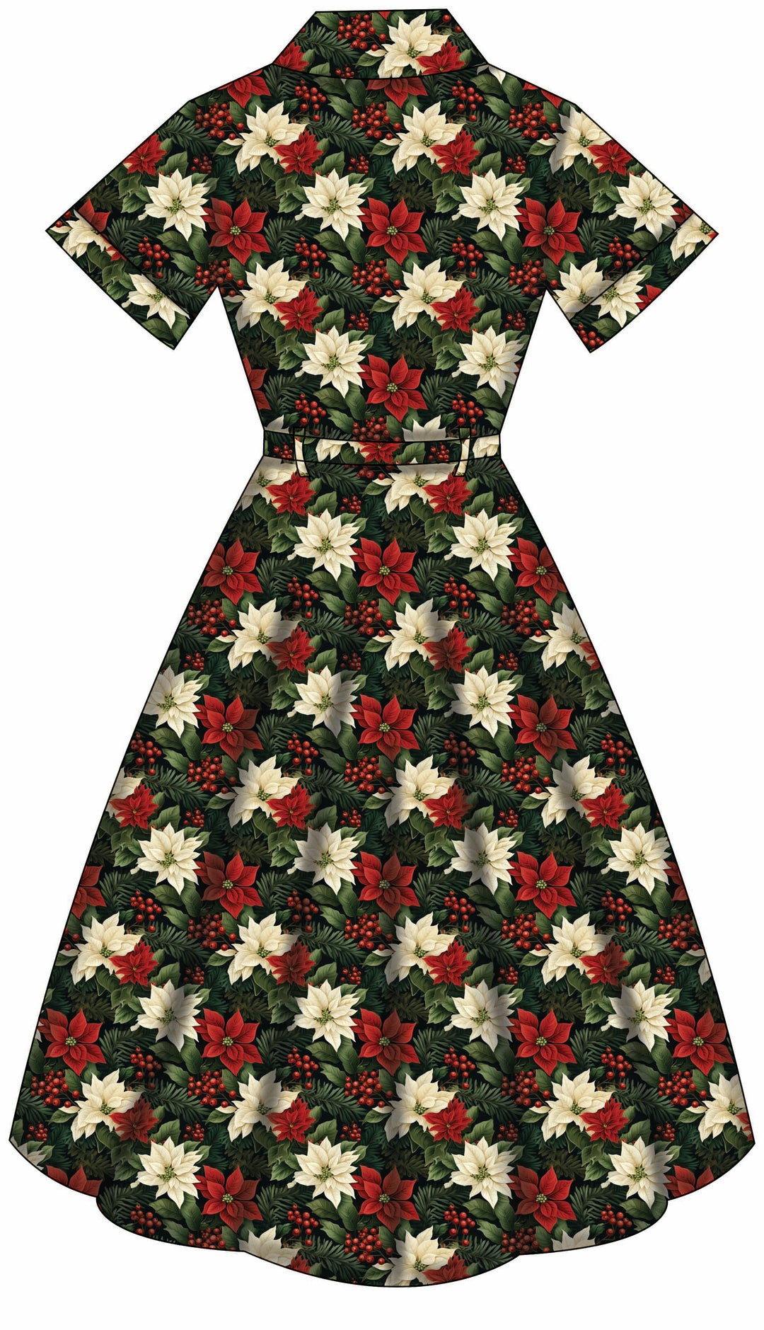 Peggy Swing Dress - Poinsettia - Preorder for dispatch 28th of October