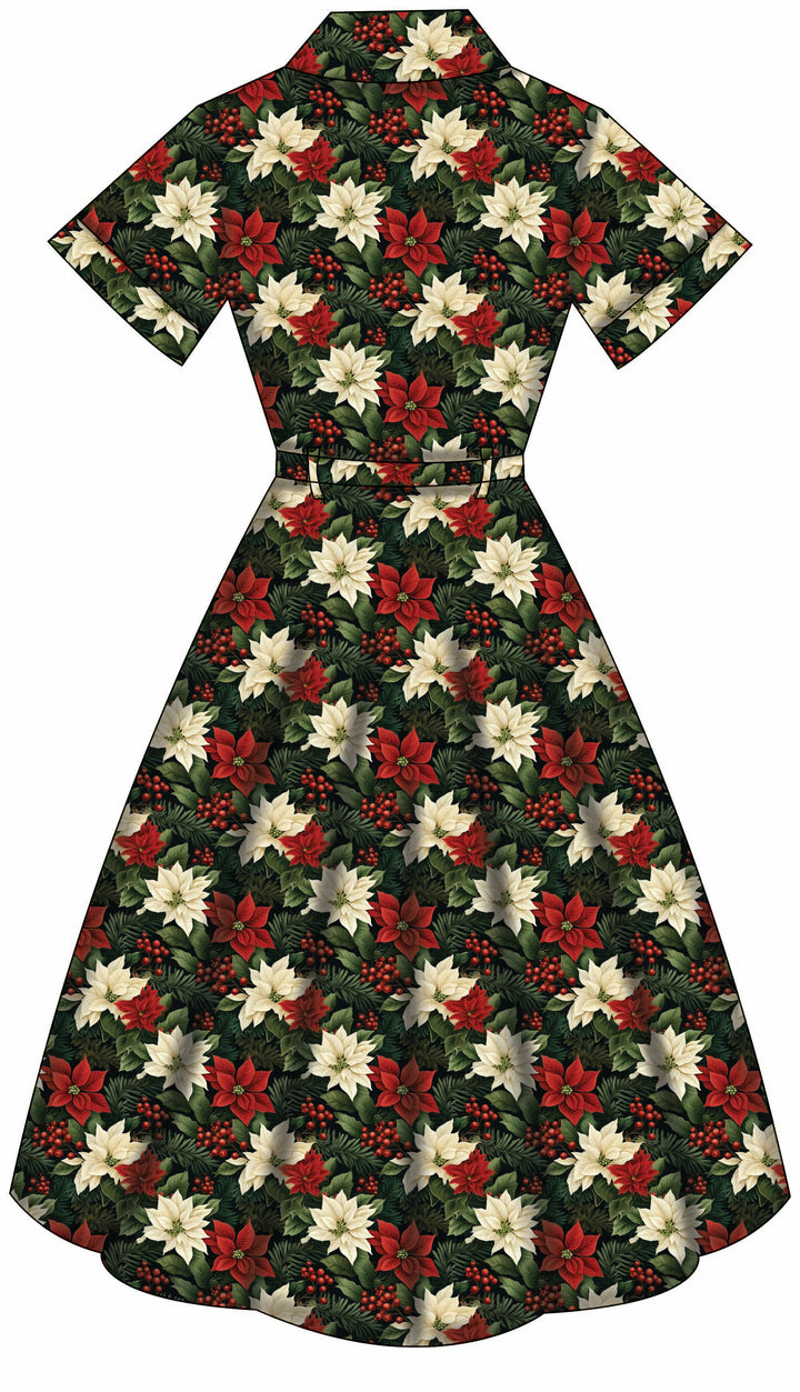 Peggy Swing Dress - Poinsettia - Preorder for dispatch 28th of October